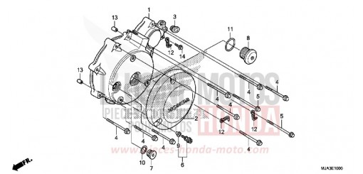 LEFT CRANKCASE COVER (VT750C/C2S/CA/CS) VT750CSD de 2013